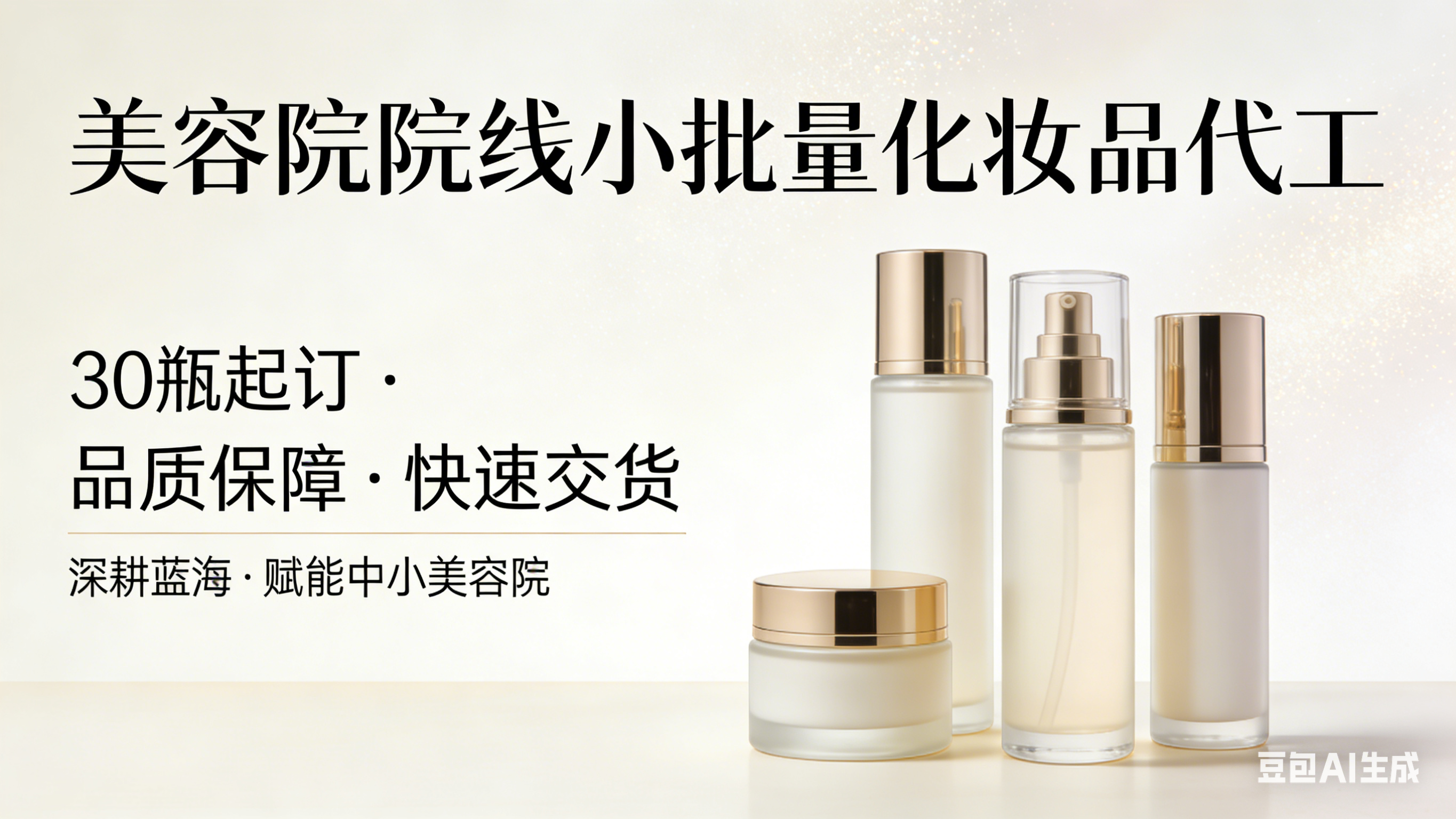 美容院院线小批量化妆品代工：从 30 瓶起步的蓝海突围之路